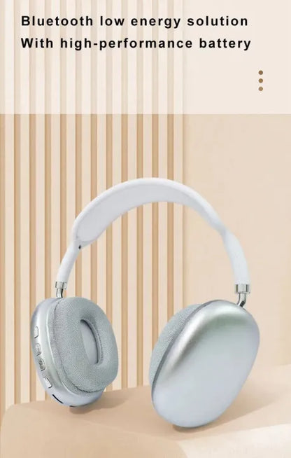 P9 Bluetooth Wireless Headphones | Noise Cancelling Over-Ear Headset with Mic