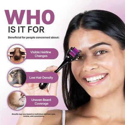 Microneedle Derma Roller 0.5mm for Men & Women – Hair Growth