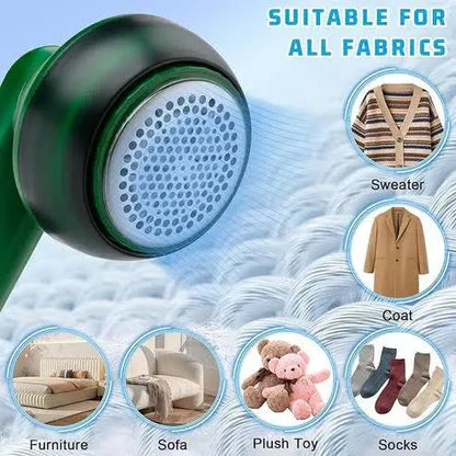 Wireless Fabric Shaver | 6-Blade Electric Lint Remover for Clothes